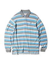 ERL / UNISEX STRIPED LONG SLEEVE POLO KNIT MULTI 1