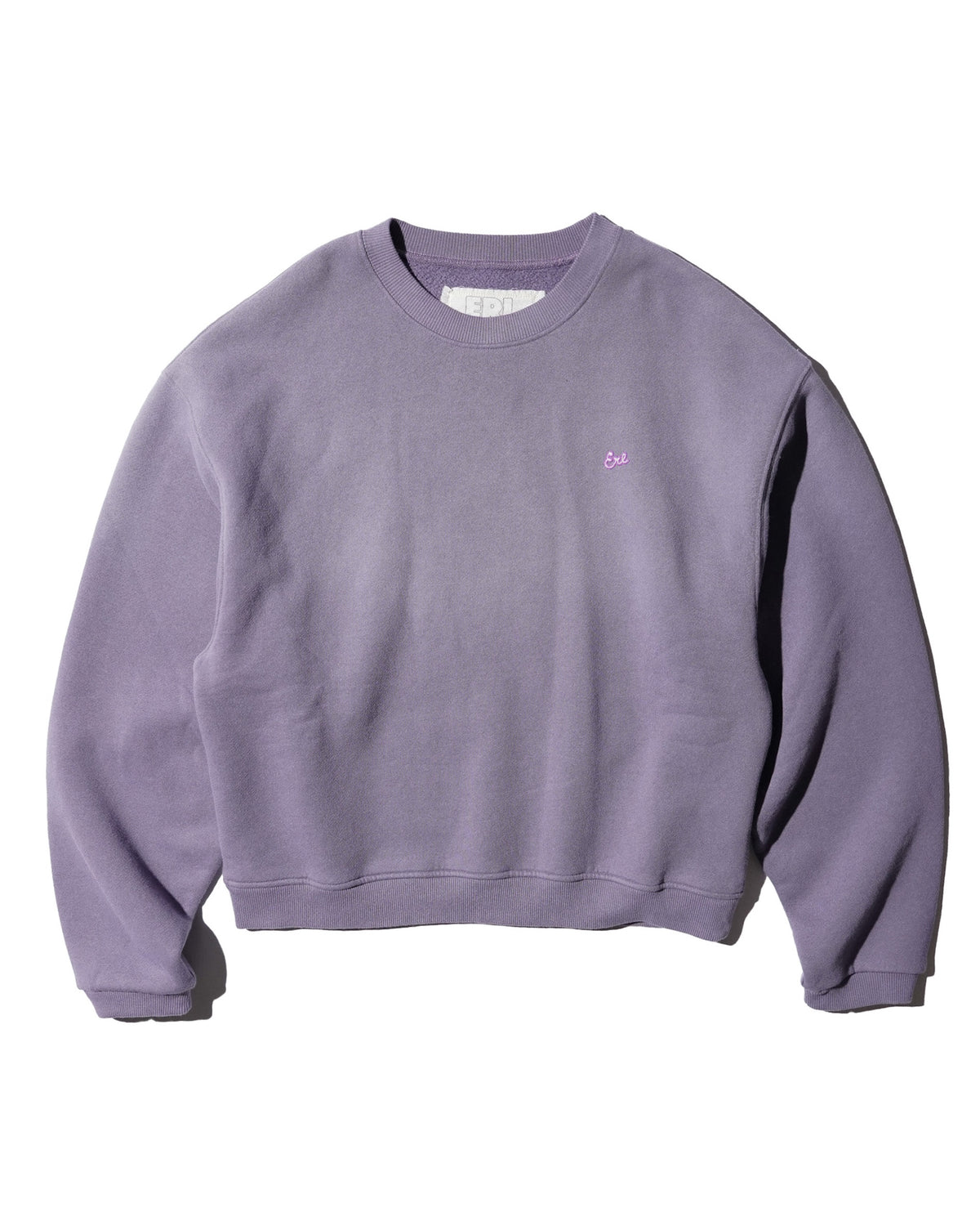 <span style="color: #f50b0b;">Last One</span> ERL / UNISEX SCRIPT CREWNECK SWEATSHIRT KNIT PURPLE