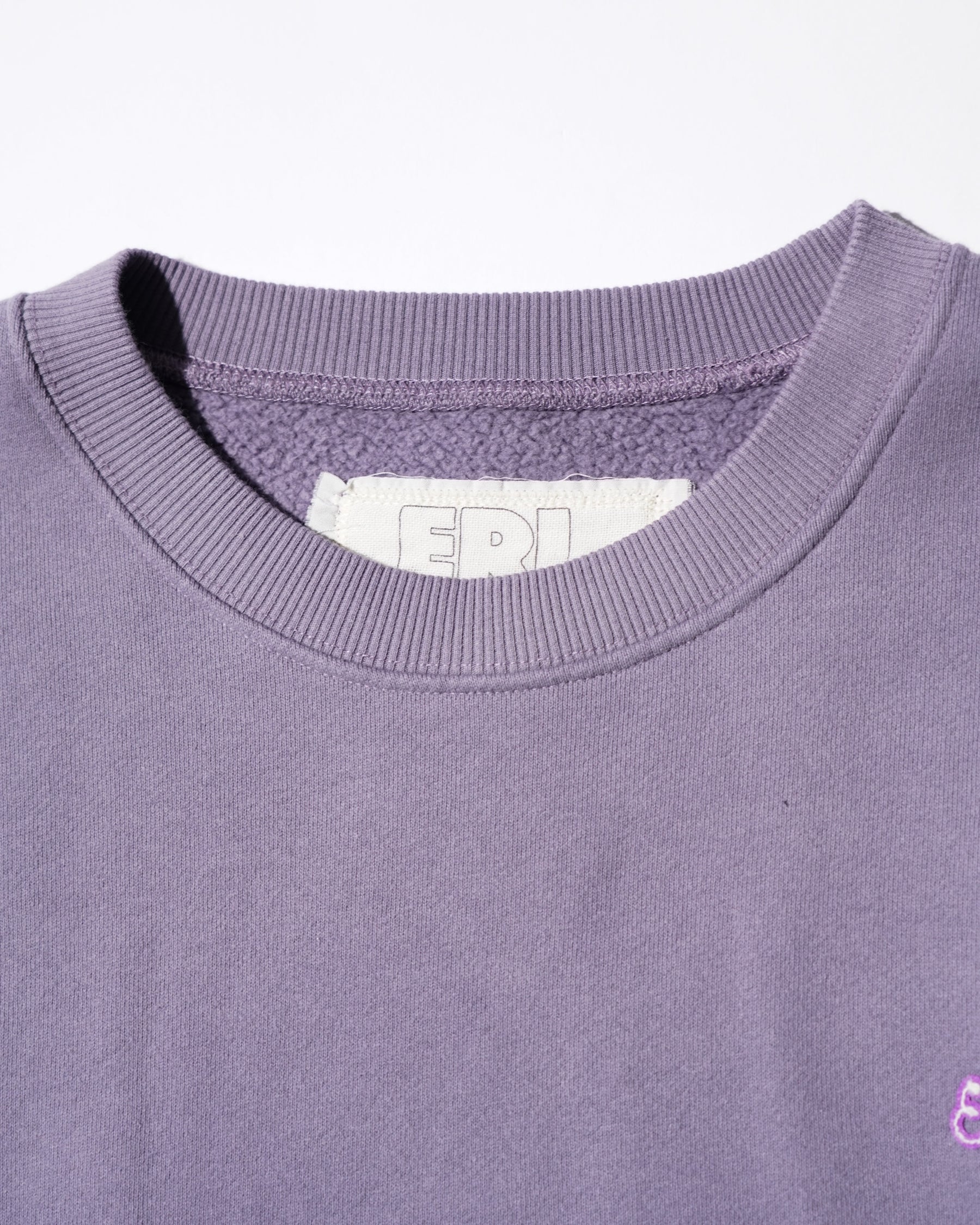 ERL / UNISEX SCRIPT CREWNECK SWEATSHIRT KNIT PURPLE 4