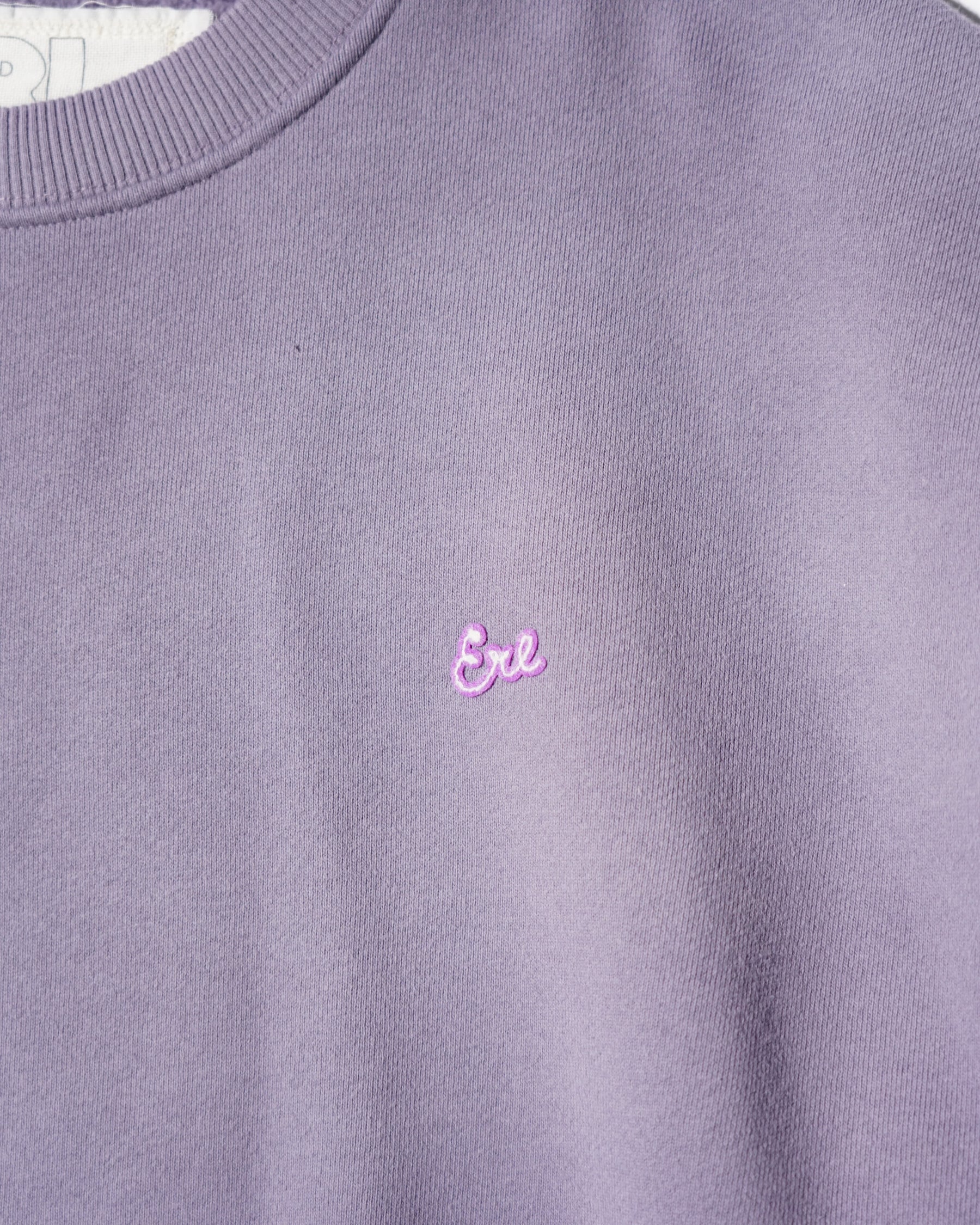 ERL / UNISEX SCRIPT CREWNECK SWEATSHIRT KNIT PURPLE 5