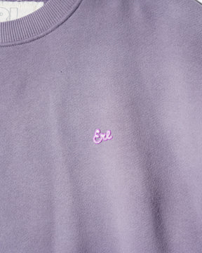 ERL / UNISEX SCRIPT CREWNECK SWEATSHIRT KNIT PURPLE 5