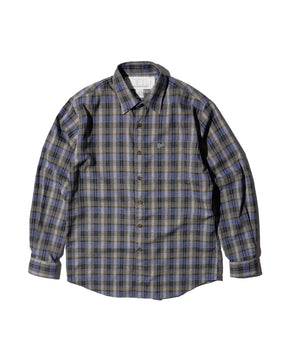 ERL / UNISEX GREY CHECK SHIRT WOVEN GREY CHECK
