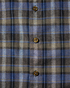 ERL / UNISEX GREY CHECK SHIRT WOVEN GREY CHECK