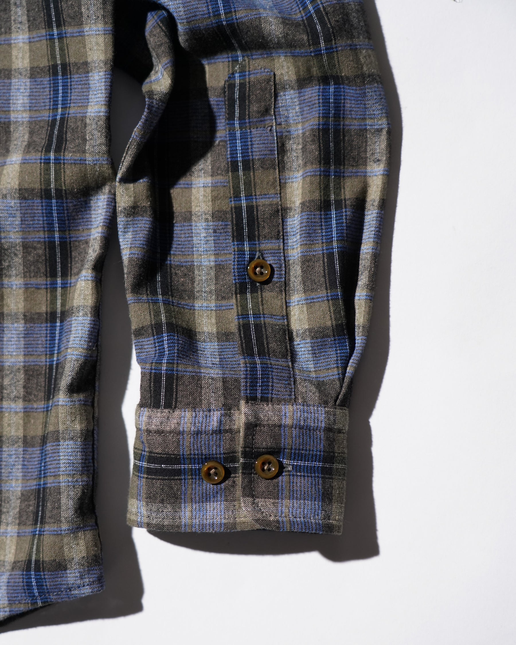 ERL / UNISEX GREY CHECK SHIRT WOVEN GREY CHECK