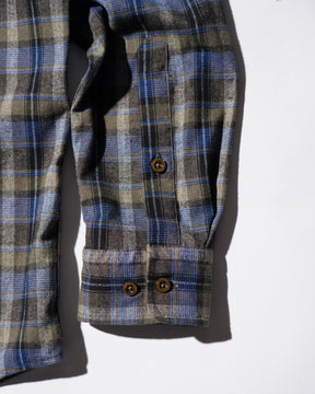 ERL / UNISEX GREY CHECK SHIRT WOVEN GREY CHECK