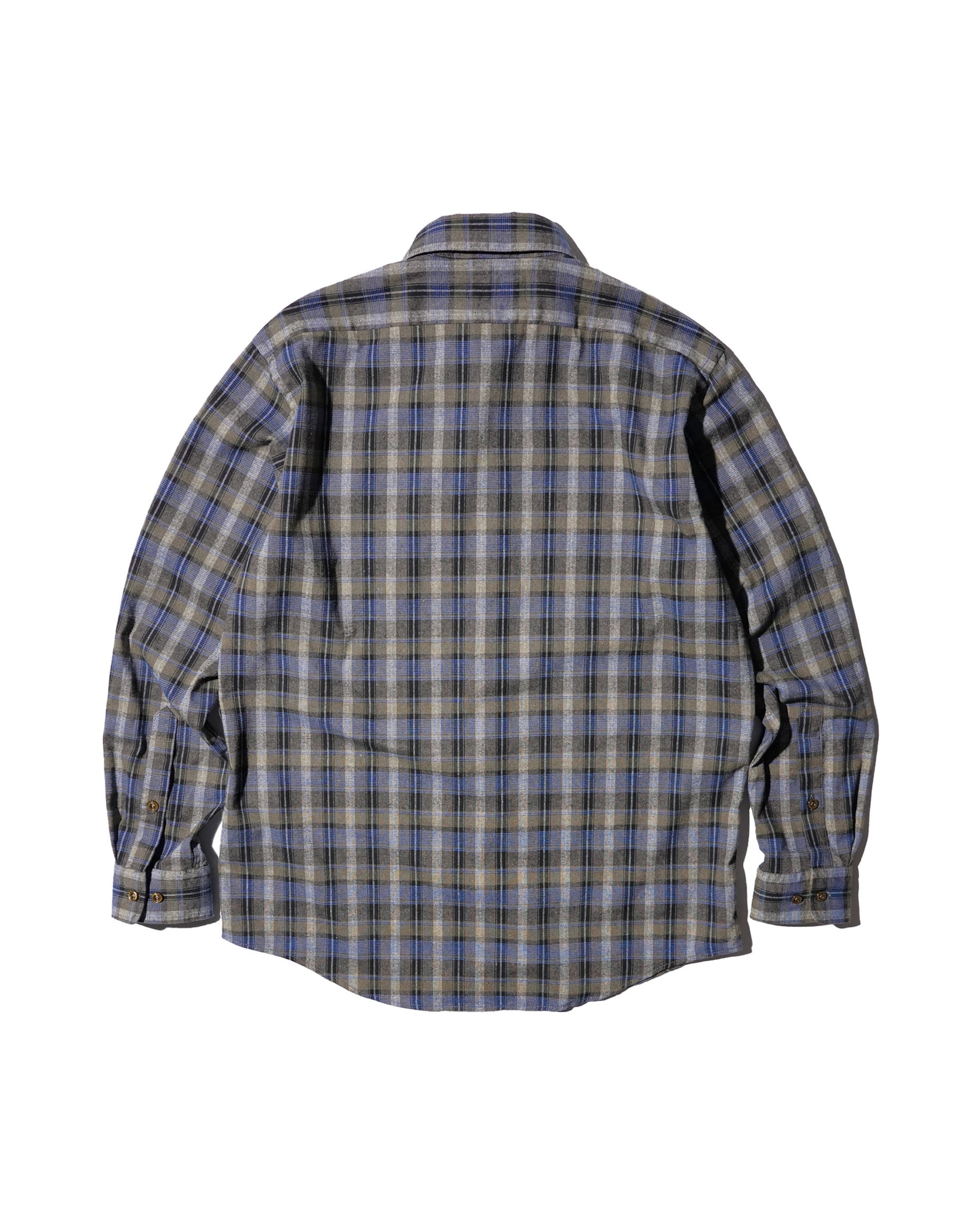 ERL / UNISEX GREY CHECK SHIRT WOVEN GREY CHECK