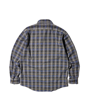 ERL / UNISEX GREY CHECK SHIRT WOVEN GREY CHECK