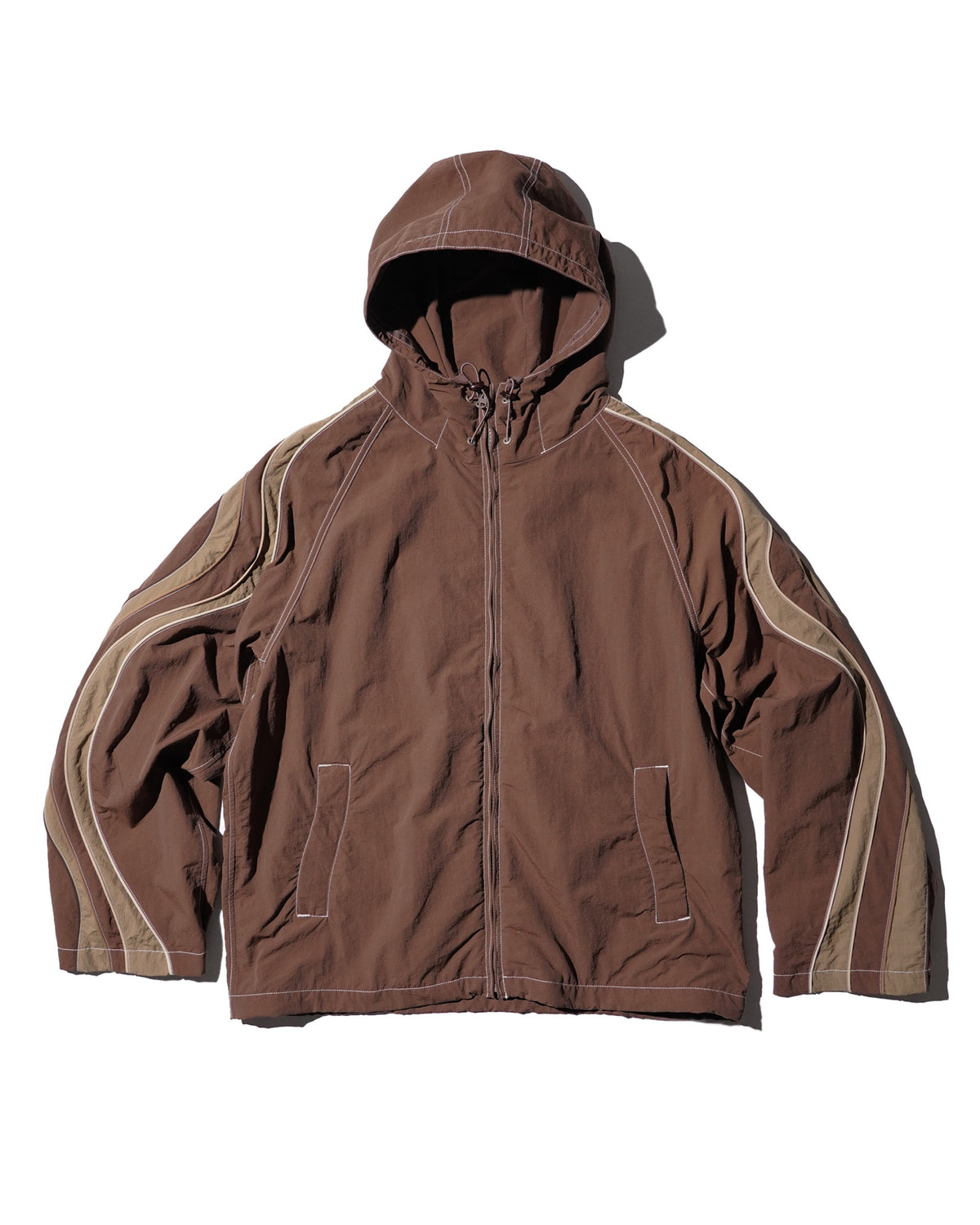 <span style="color: #f50b0b;">Last One</span> ERL / UNISEX UFO TRACK JACKET WOVEN BROWN
