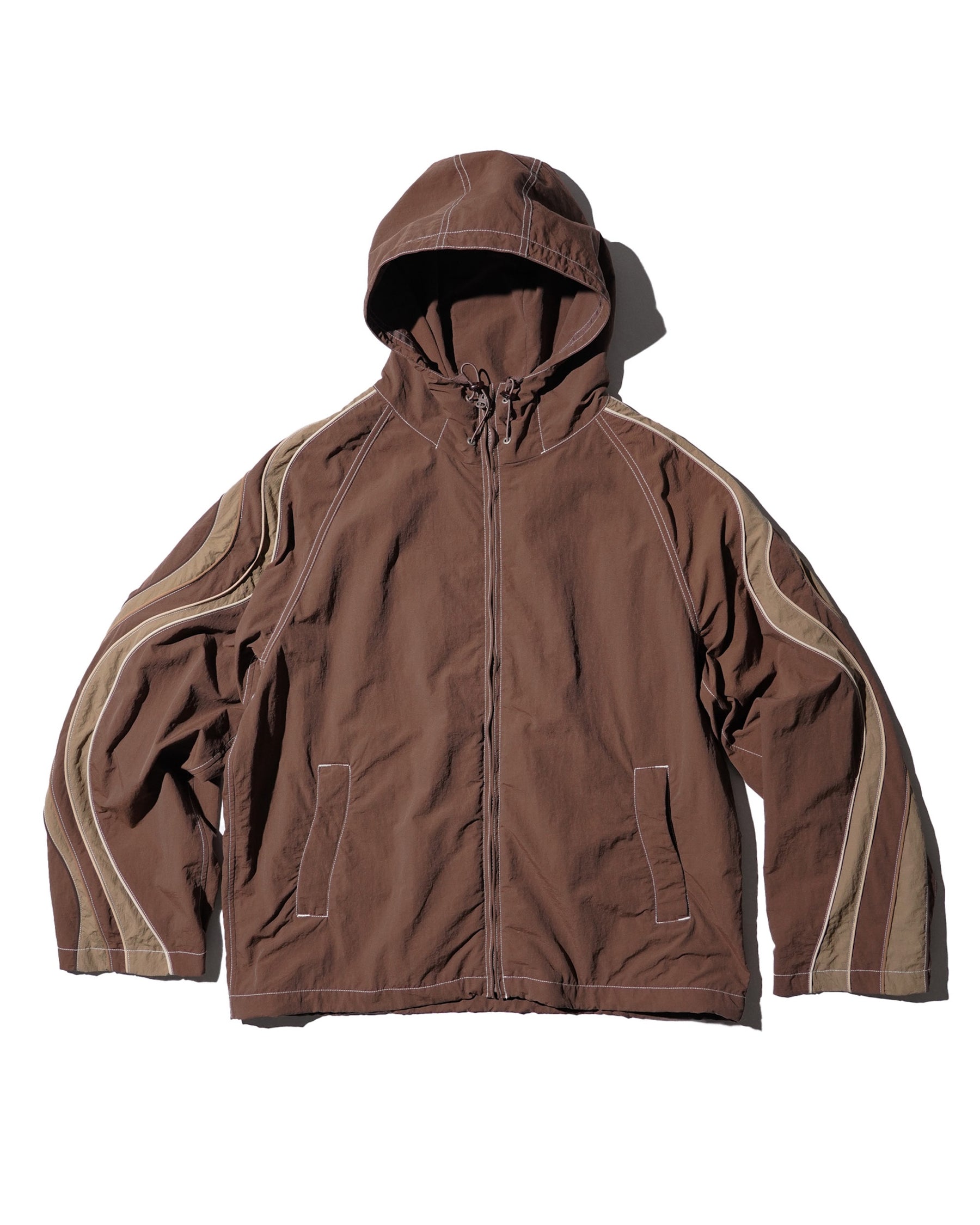 ERL / UNISEX UFO TRACK JACKET WOVEN BROWN 1