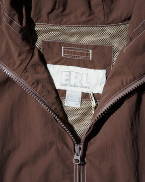 ERL / UNISEX UFO TRACK JACKET WOVEN BROWN 5
