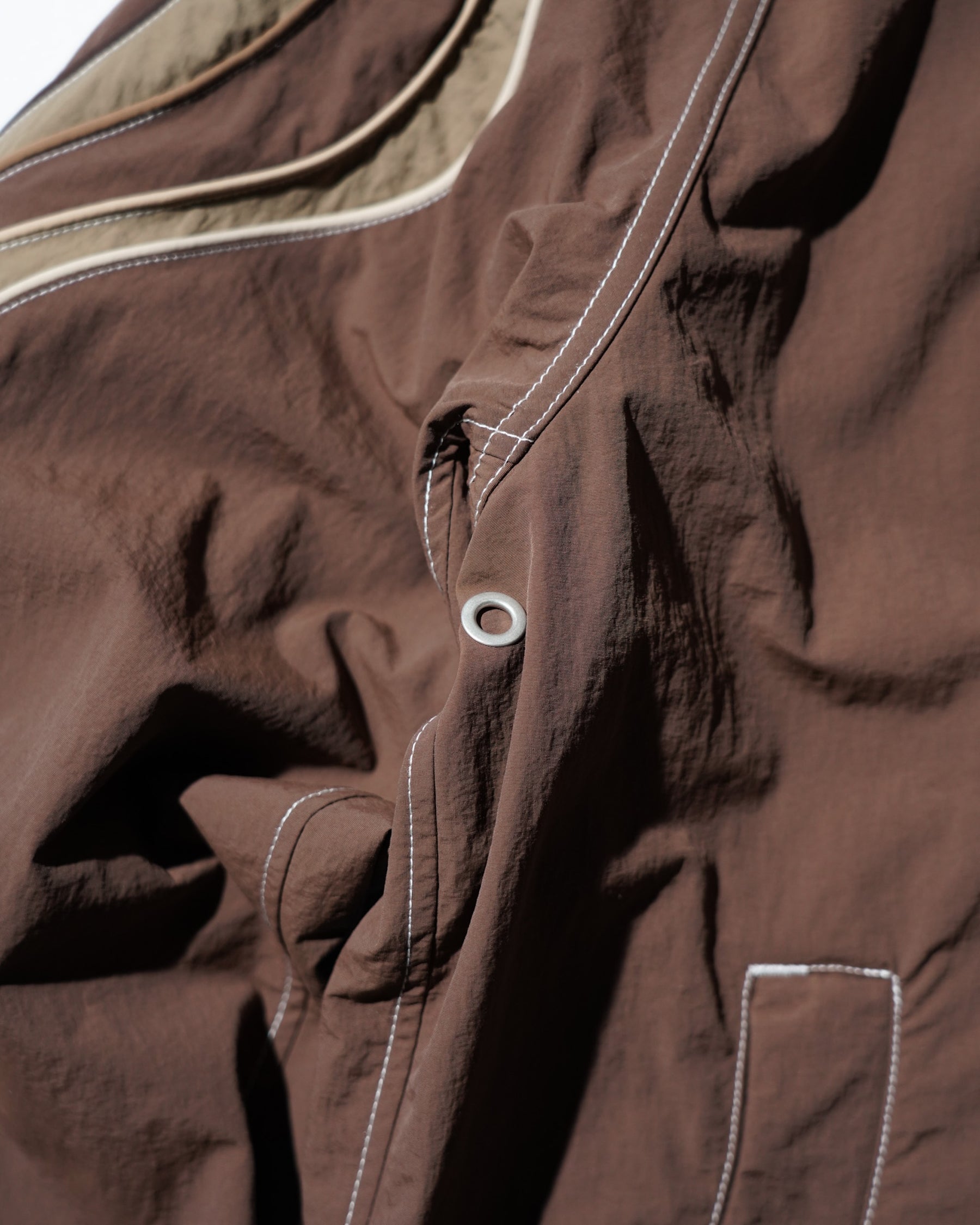 ERL / UNISEX UFO TRACK JACKET WOVEN BROWN 9