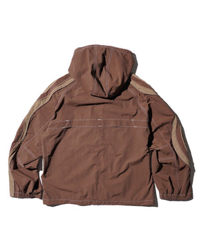 ERL / UNISEX UFO TRACK JACKET WOVEN BROWN 3