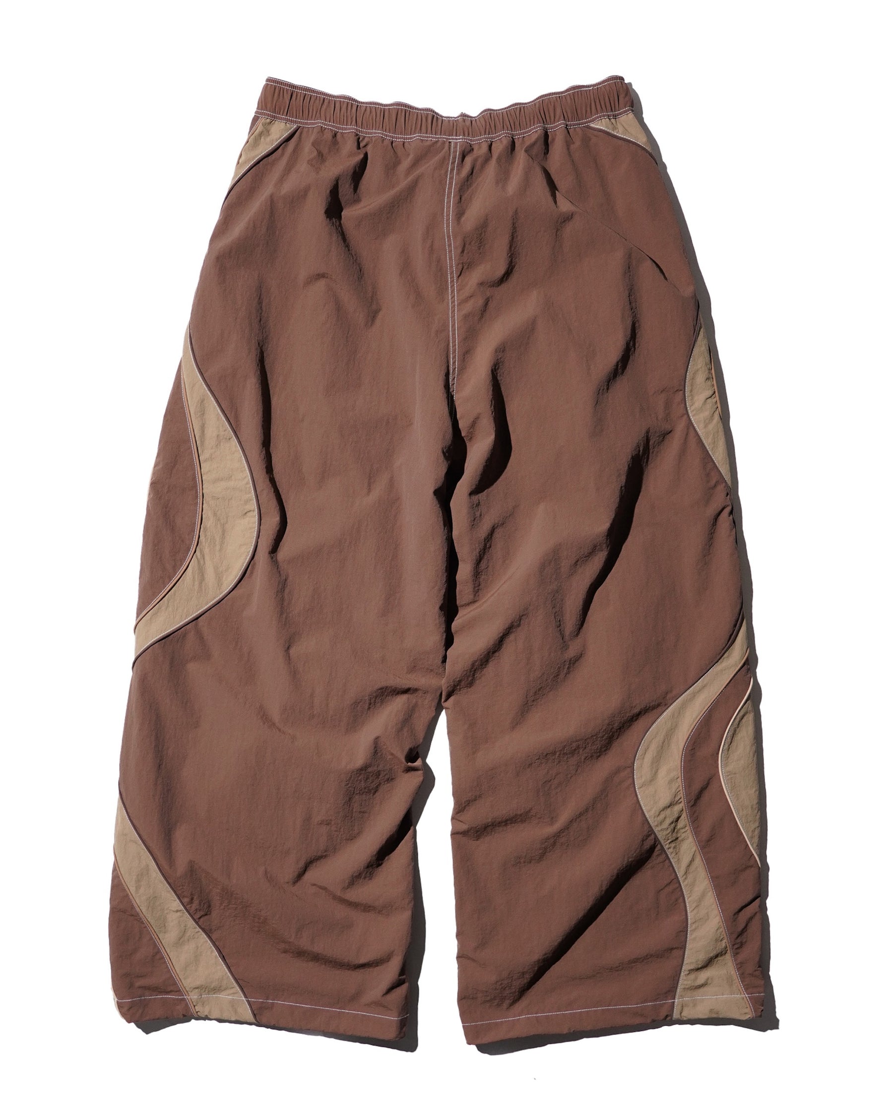ERL / UNISEX UFO TRACK PANTS WOVEN BROWN 4
