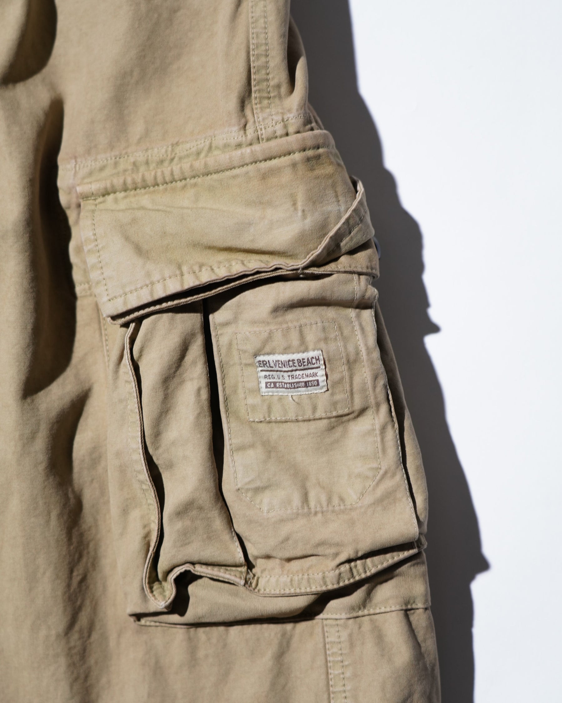 ERL / UNISEX CARGO PANTS WOVEN BEIGE 7