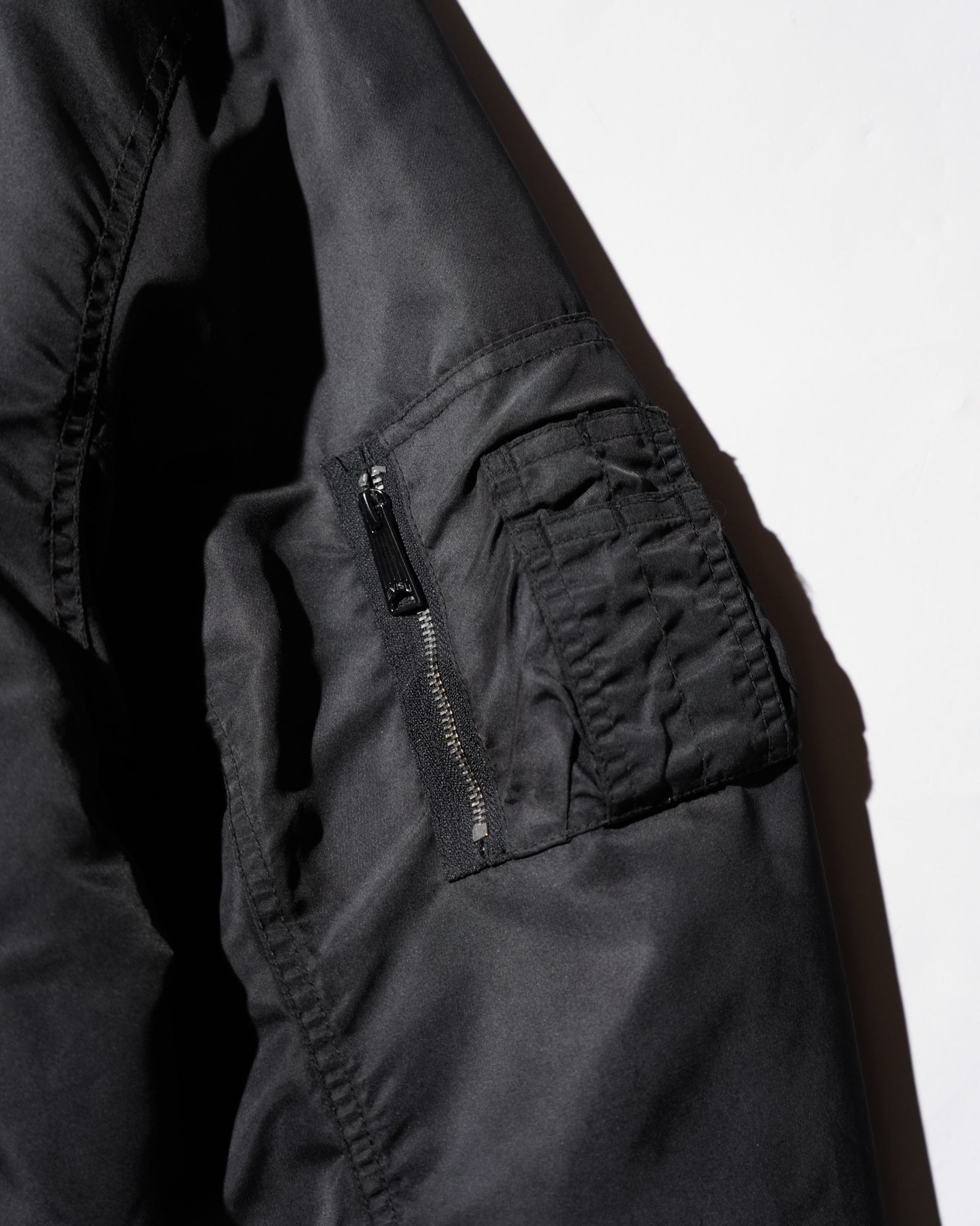 EVISU / EJ, 3M THINSULATE PADDED FIR "DAIKOKU" BOMBER JACKET LOOSE FIT BLACK