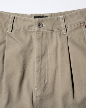 EVISU / HT, BALLON FIT WOVEN PANTS-BALLOON TAUPE