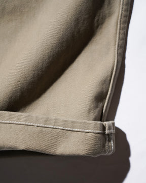 EVISU / HT, BALLON FIT WOVEN PANTS-BALLOON TAUPE