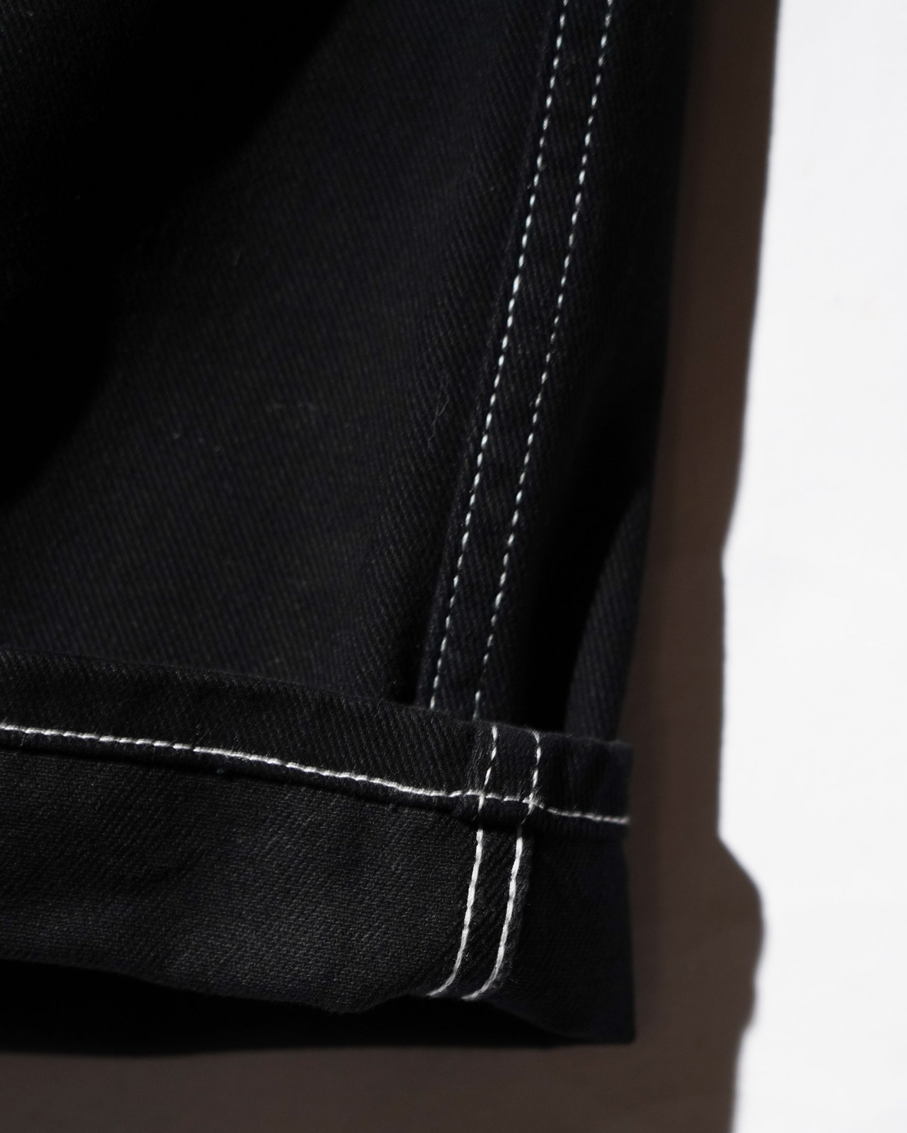 EVISU / HT, BALLON FIT WOVEN PANTS-BALLOON BLACK