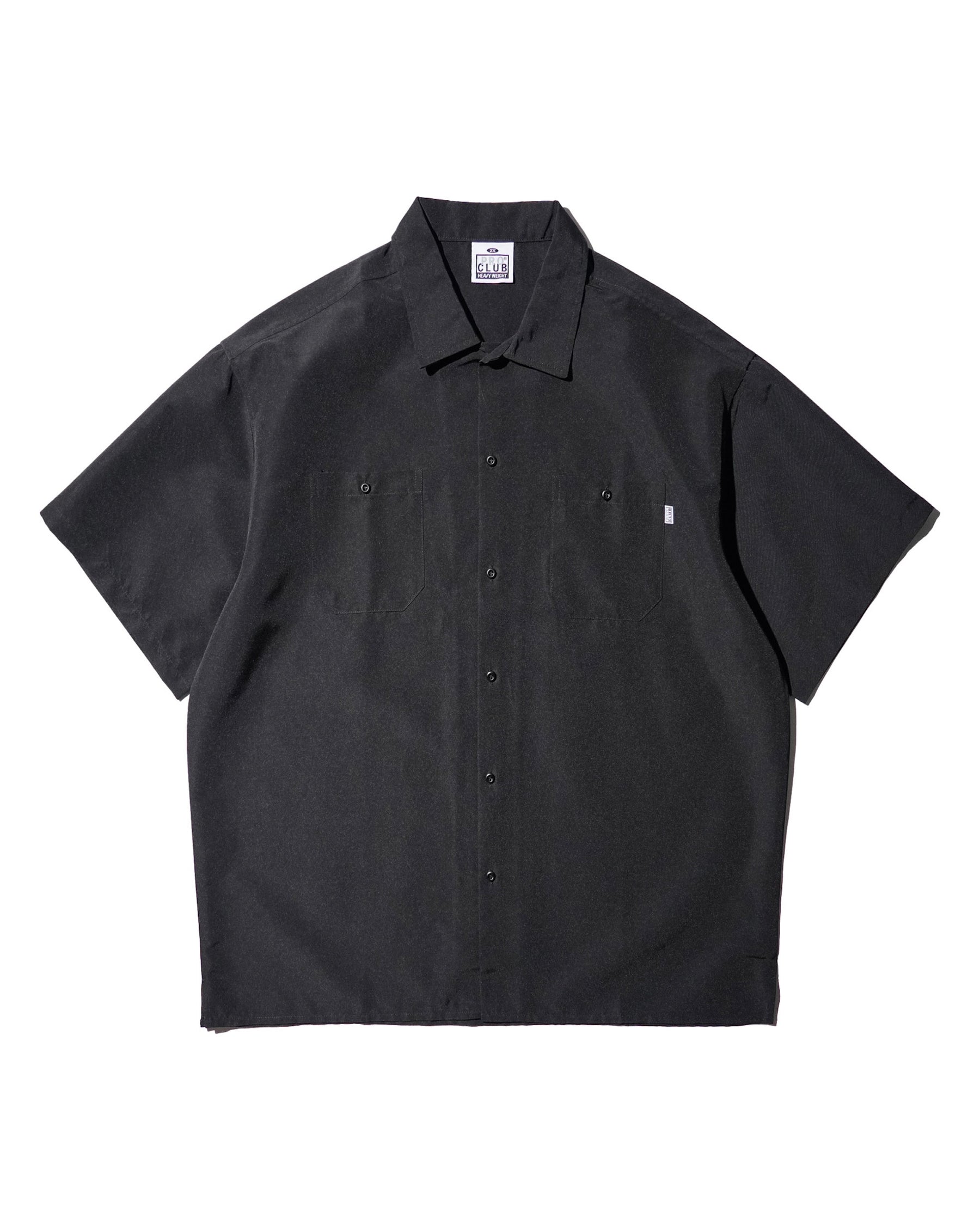 <span style="color: #f50b0b;">Last One</span> PRO CLUB / Short Sleeve Work Shirt BLACK