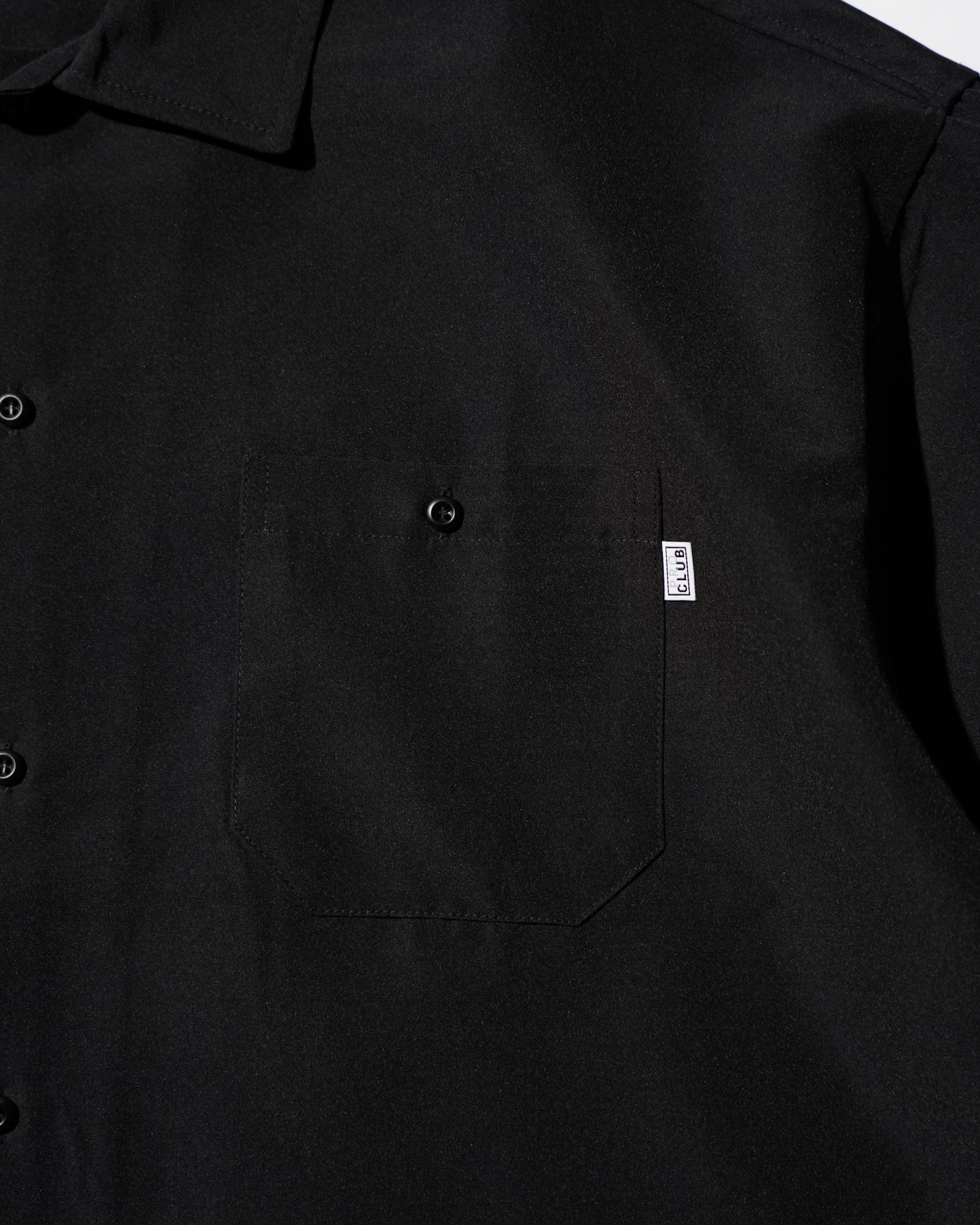 <span style="color: #f50b0b;">Last One</span> PRO CLUB / Short Sleeve Work Shirt BLACK