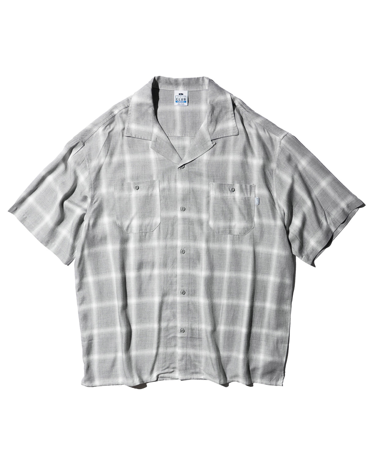 PRO CLUB / OMBRE CHECKER SS SHIRT GRAY
