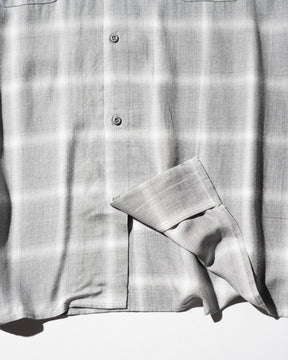 PRO CLUB / OMBRE CHECKER SS SHIRT GRAY