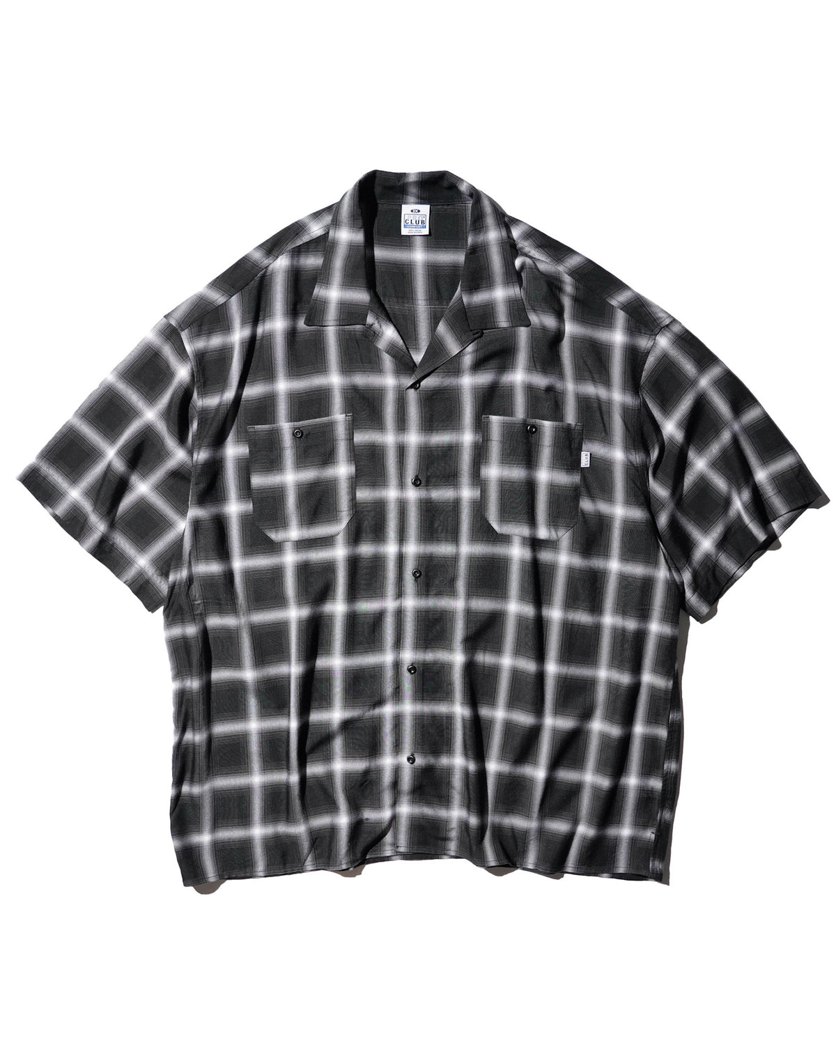 PRO CLUB / OMBRE CHECKER SS SHIRT BLACK