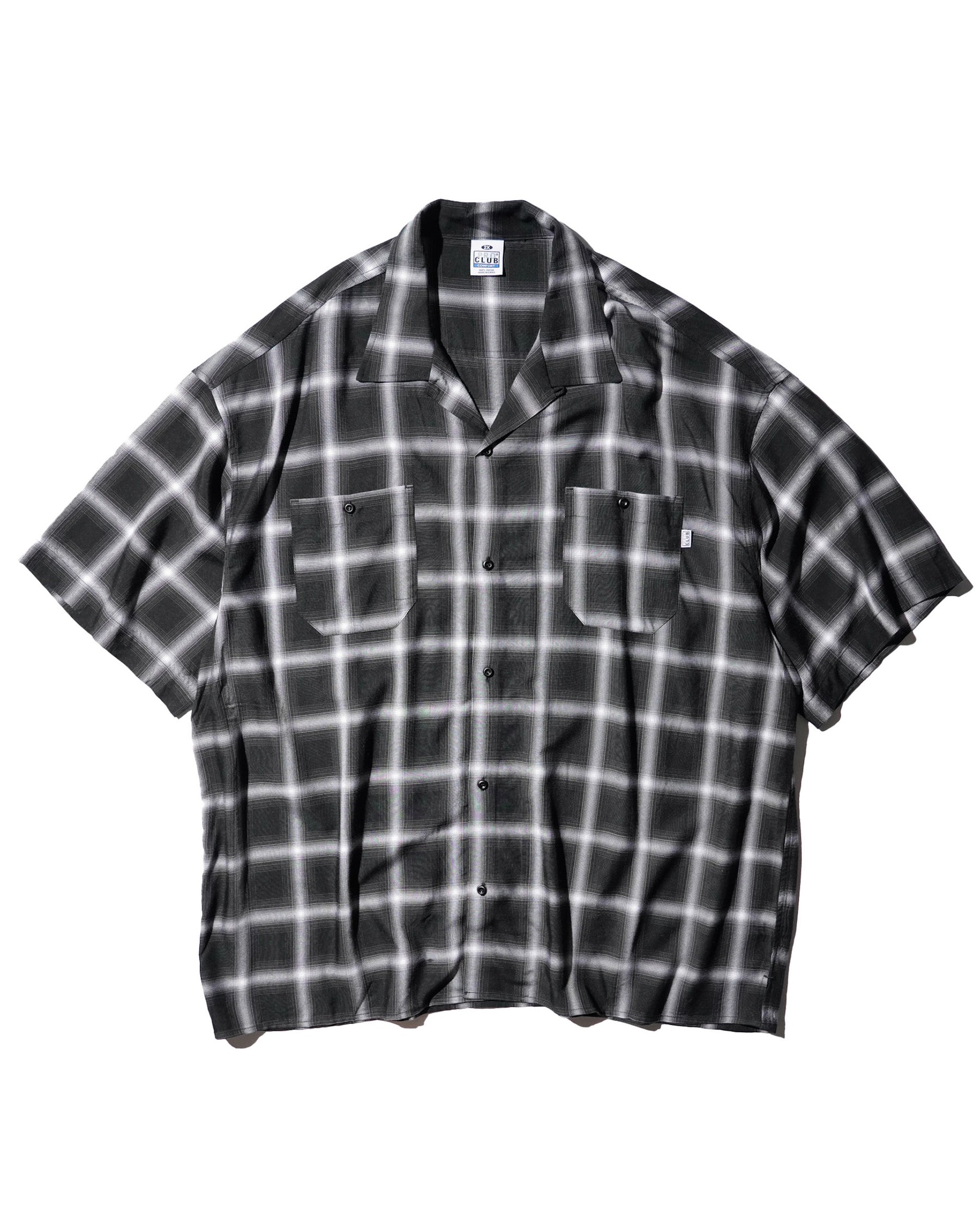 PRO CLUB / OMBRE CHECKER SS SHIRT BLACK