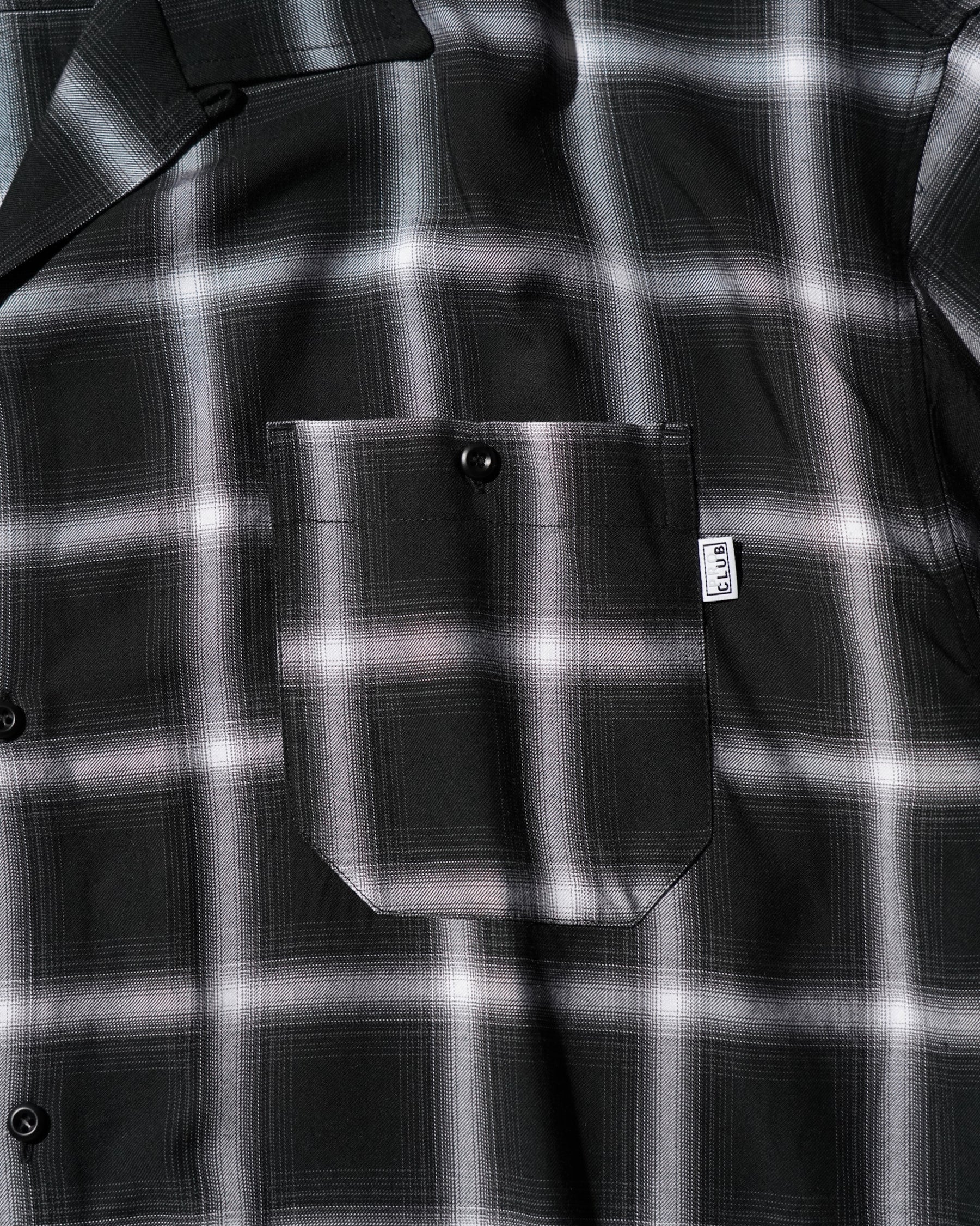 PRO CLUB / OMBRE CHECKER SS SHIRT BLACK