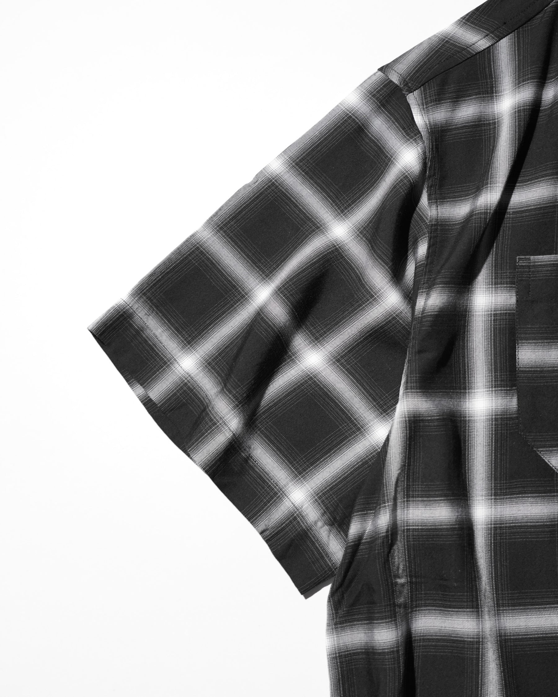 PRO CLUB / OMBRE CHECKER SS SHIRT BLACK