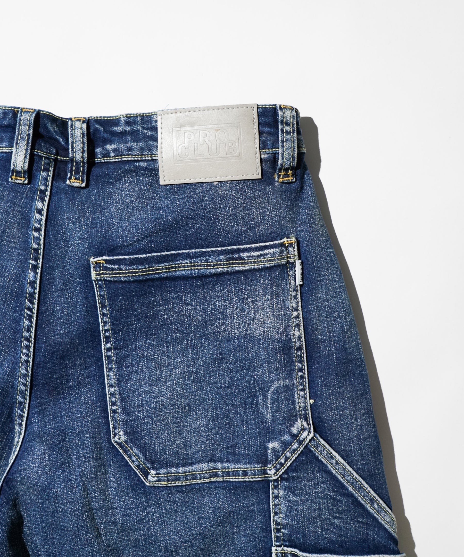 PRO CLUB / Double Knee Carpenter Short BLUE