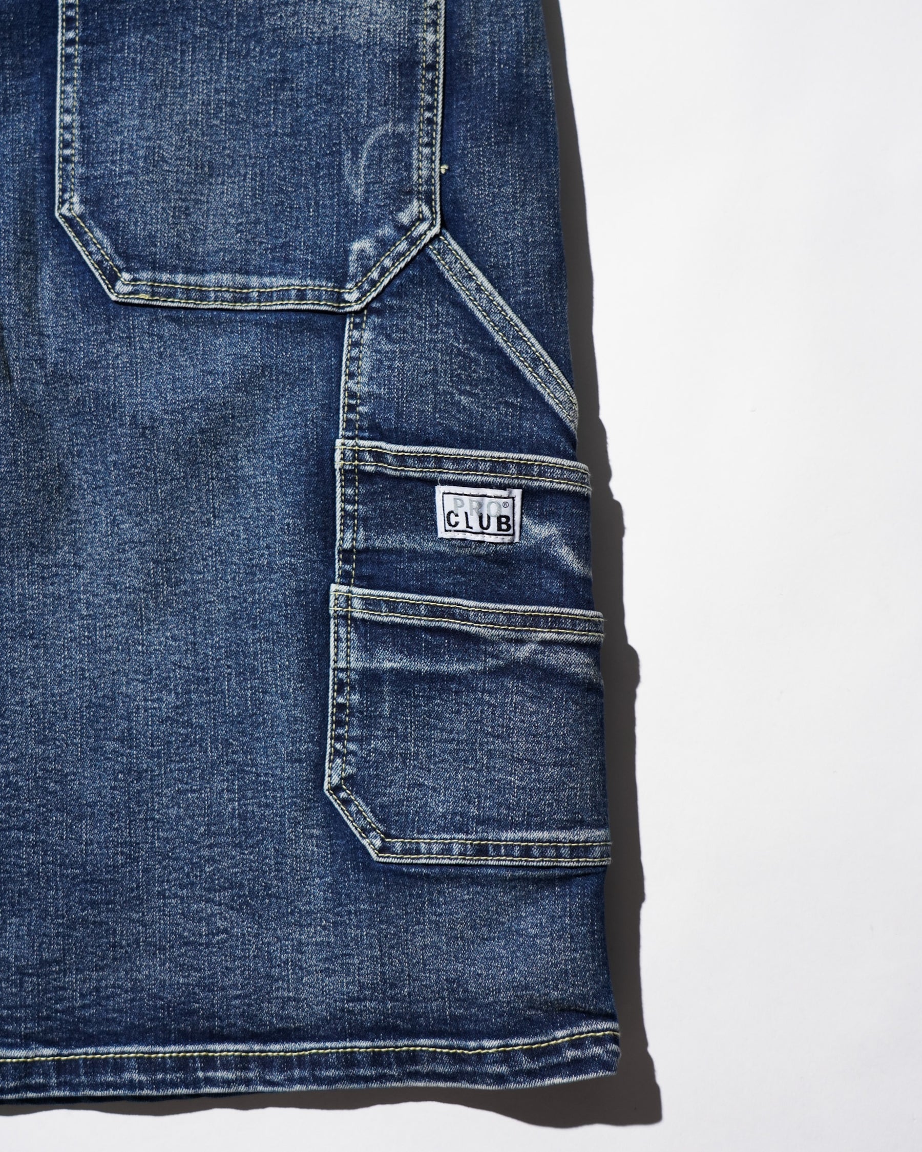 PRO CLUB / Double Knee Carpenter Short BLUE