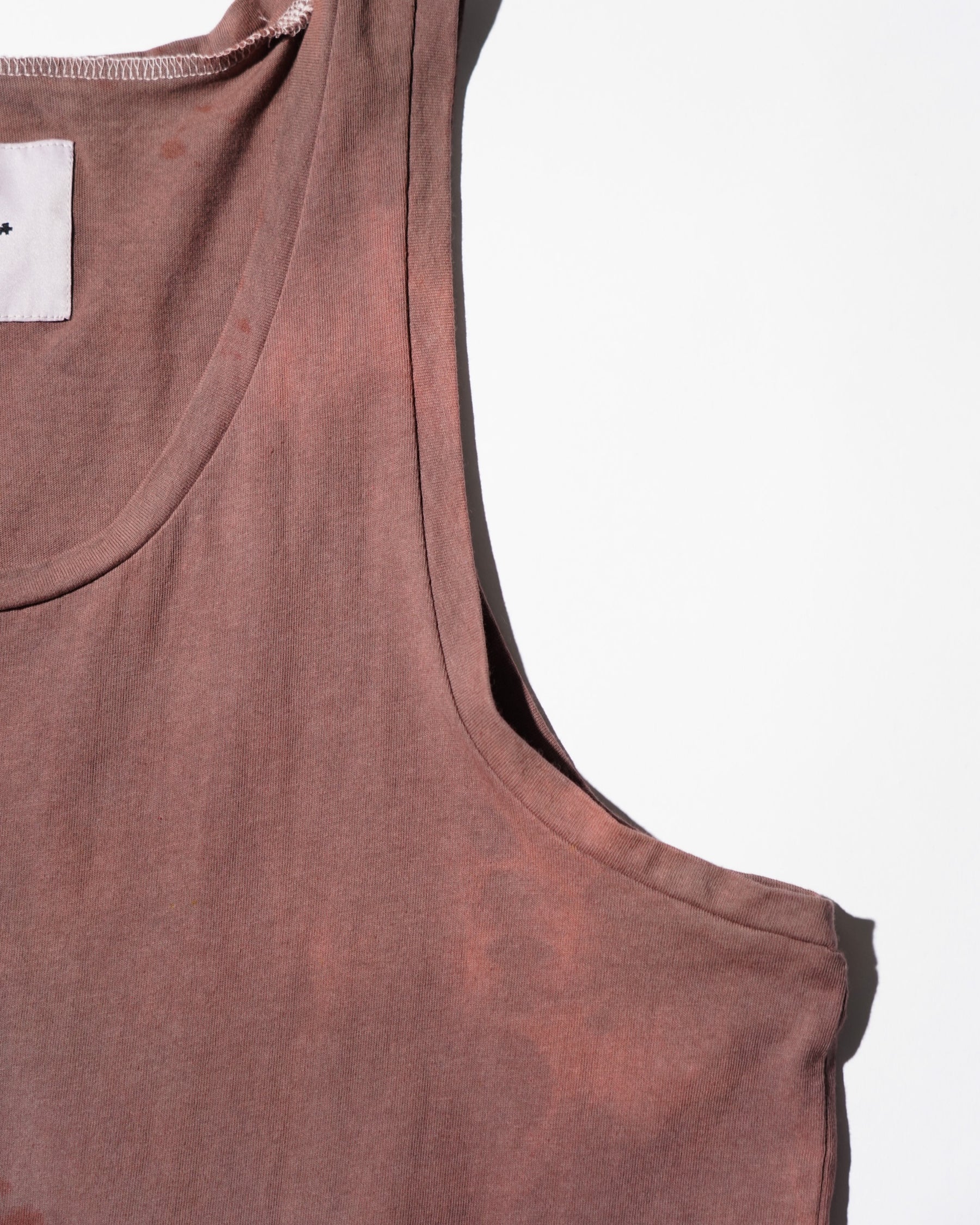 TEPPEI FURUYAMA / HARD CRASH TANK-TOP BROWN