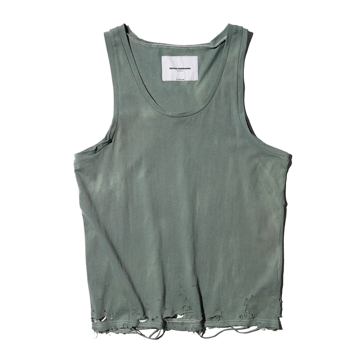 TEPPEI FURUYAMA / HARD CRASH TANK-TOP GREEN