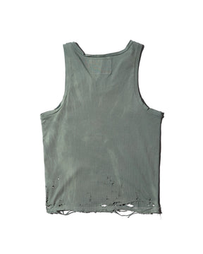 TEPPEI FURUYAMA / HARD CRASH TANK-TOP GREEN