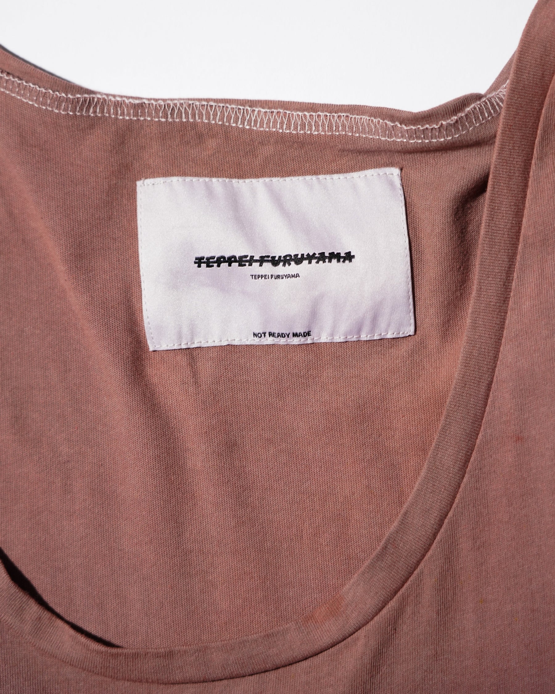 TEPPEI FURUYAMA / HARD CRASH TANK-TOP BROWN