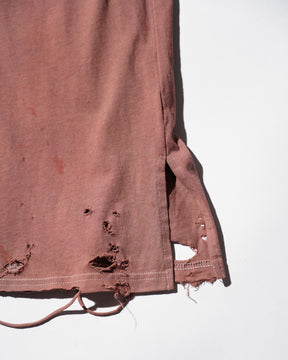 TEPPEI FURUYAMA / HARD CRASH TANK-TOP BROWN