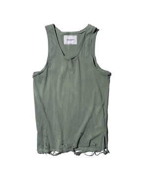 TEPPEI FURUYAMA / HARD CRASH TANK-TOP GREEN
