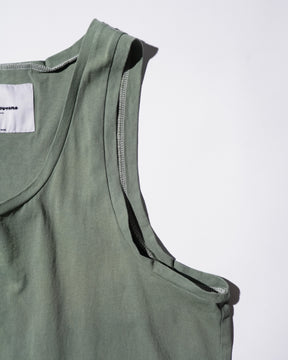 TEPPEI FURUYAMA / HARD CRASH TANK-TOP GREEN