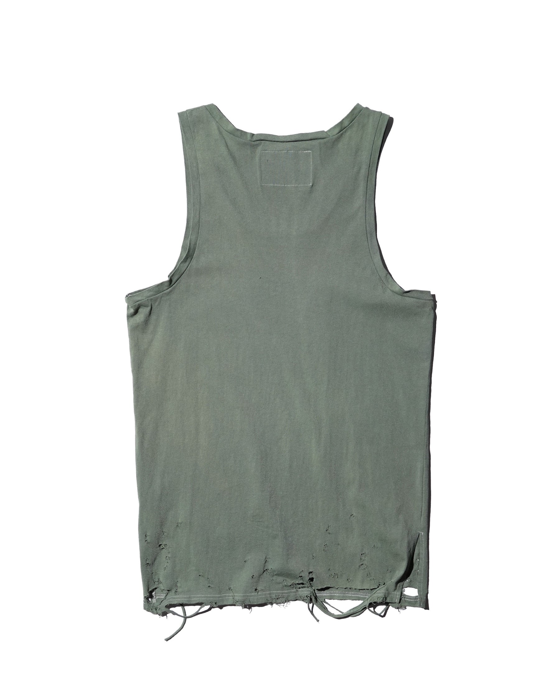 TEPPEI FURUYAMA / HARD CRASH TANK-TOP GREEN