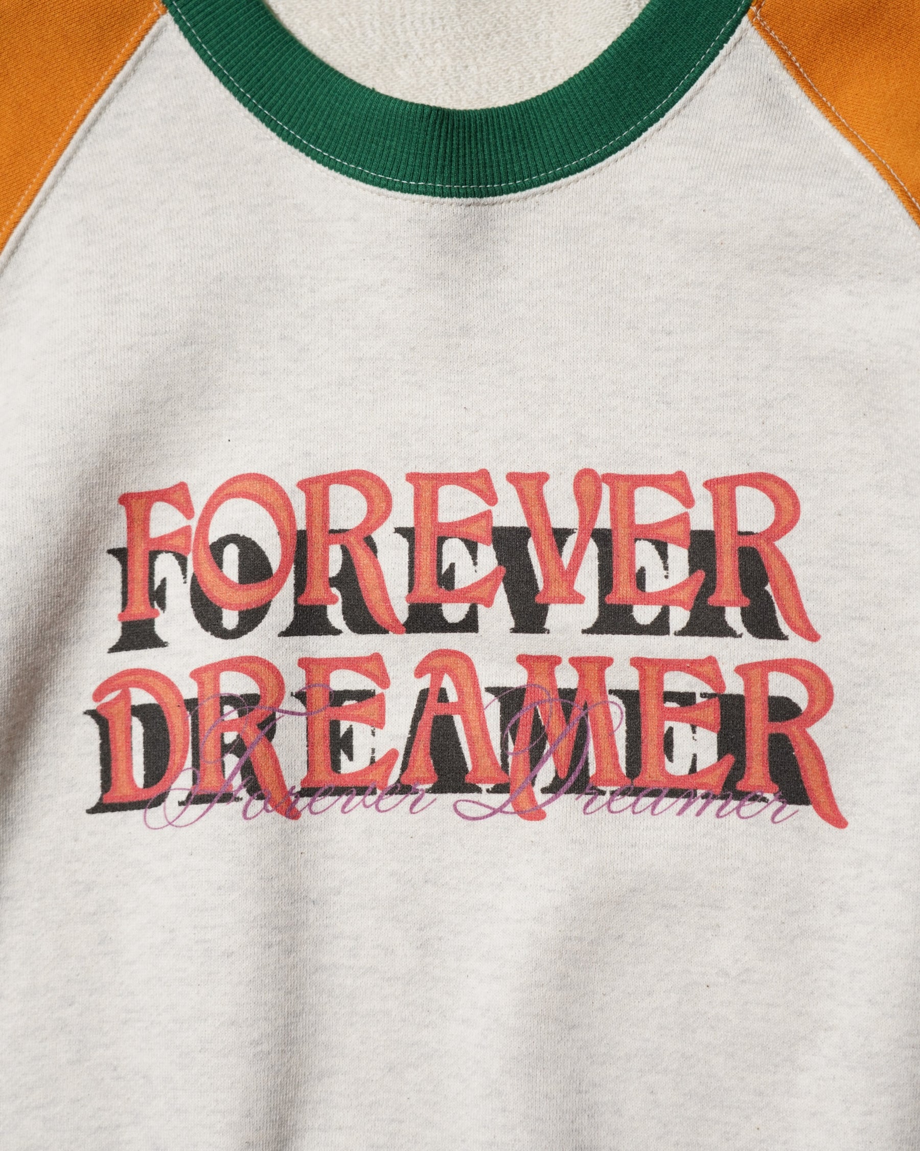 <span style="color: #f50b0b;">Last One</span> TENDER PERSON / FOREVER DREAMER RAGLAN TEE ORANGE