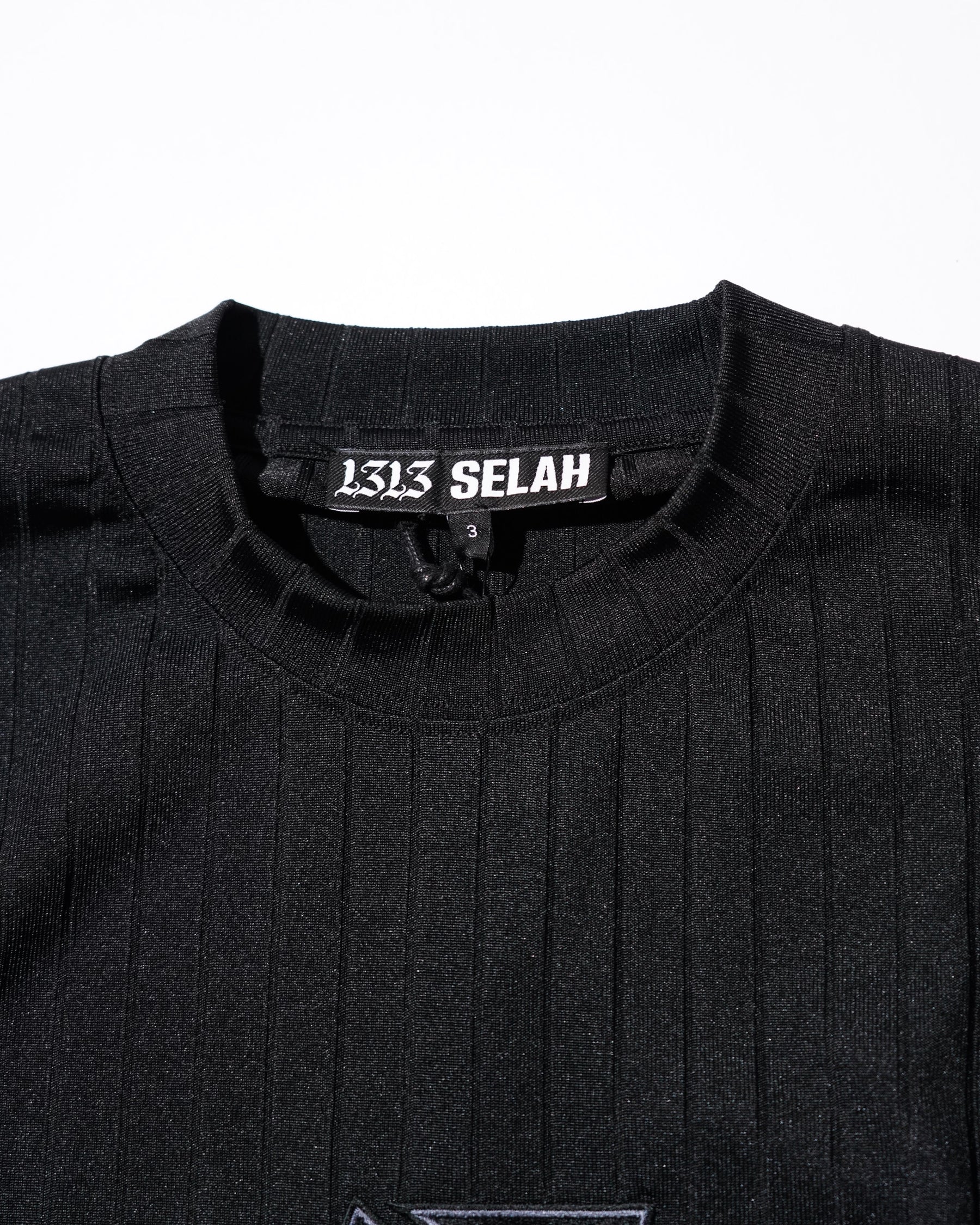 <span style="color: #f50b0b;">Last One</span> 1313 SELAH / ROSARIO RIB TEE BLACK