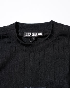 <span style="color: #f50b0b;">Last One</span> 1313 SELAH / ROSARIO RIB TEE BLACK