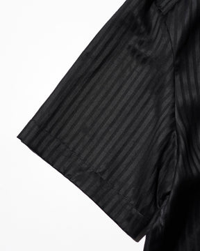 1313 SELAH / MALO SHORTSLEEVE SHIRT BLACK “TONAL PINSTRIPE”
