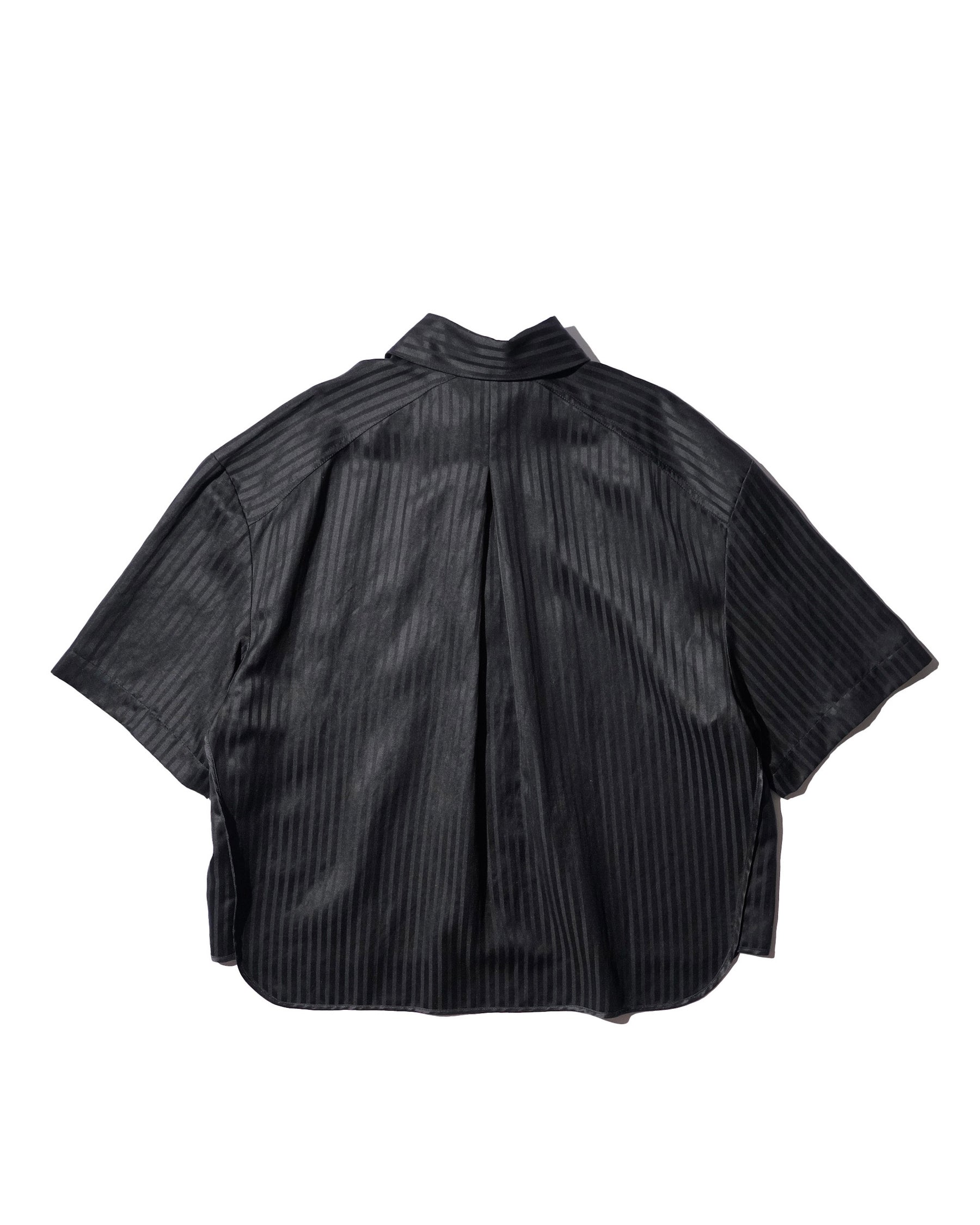 1313 SELAH / MALO SHORTSLEEVE SHIRT BLACK “TONAL PINSTRIPE”