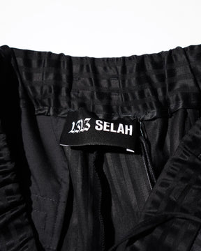 1313 SELAH / WENA SHORTS BLACK “TONAL PINSTRIPE”
