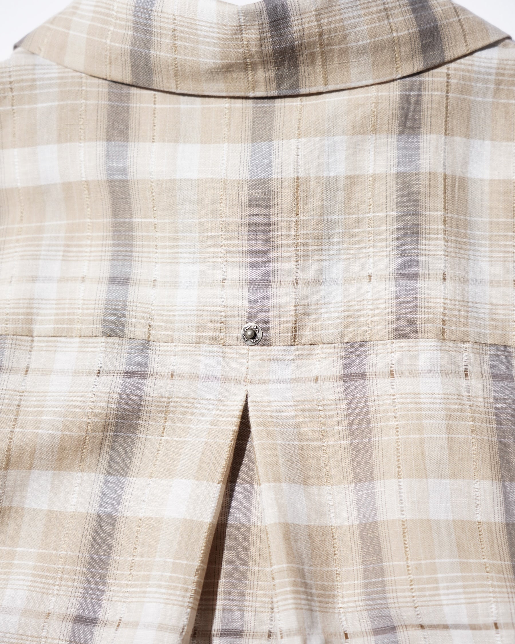 1313 SELAH / MANO SHORTSLEEVE SHIRT BEIGE CHECK