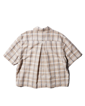 1313 SELAH / MANO SHORTSLEEVE SHIRT BEIGE CHECK