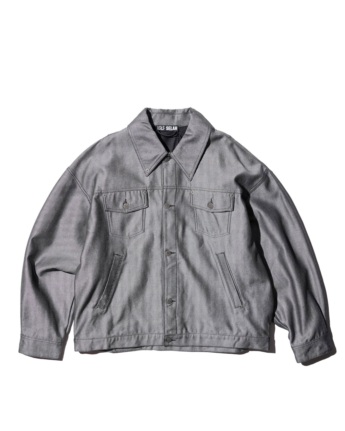 <span style="color: #f50b0b;">Last One</span> 1313 SELAH / SANTIAGO DENIM JACKET SILVER