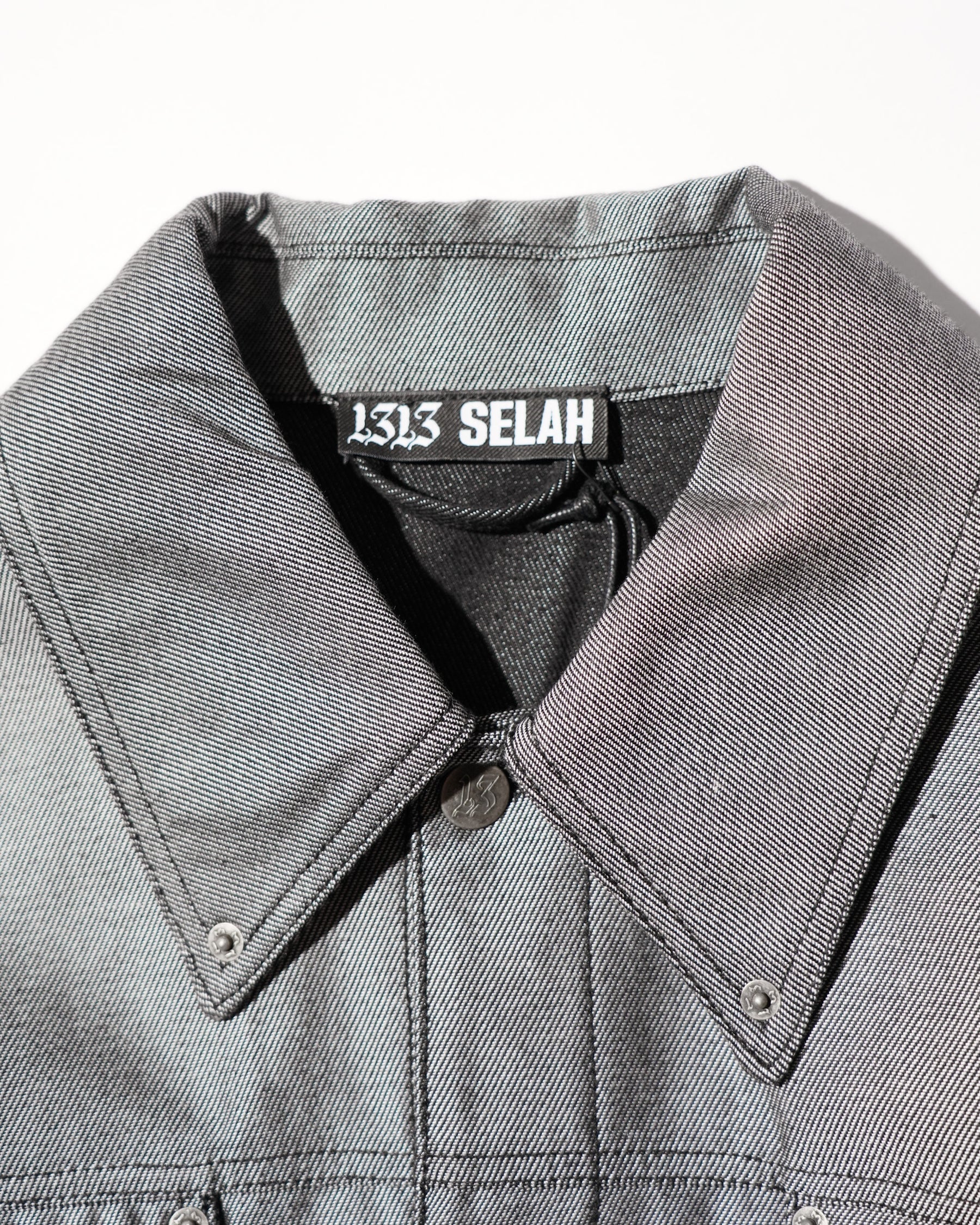 <span style="color: #f50b0b;">Last One</span> 1313 SELAH / SANTIAGO DENIM JACKET SILVER